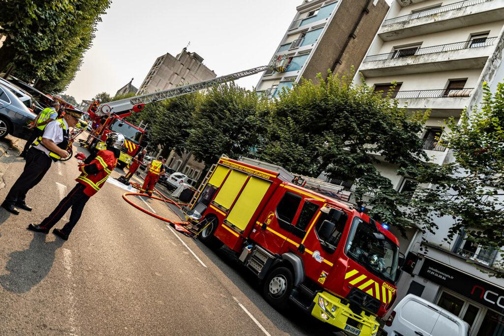 Intervention pompiers à Pau suite à une explosion © Nicolas GENDRE - SDIS 64