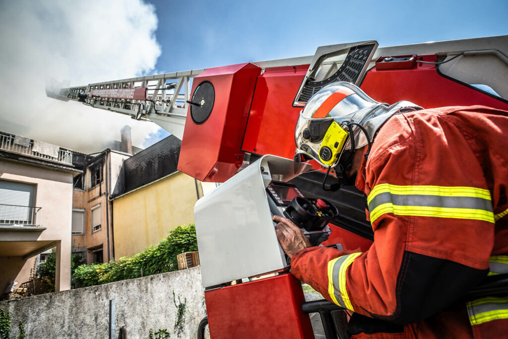 Intervention incendie Tardets © Sebastien HUSTE