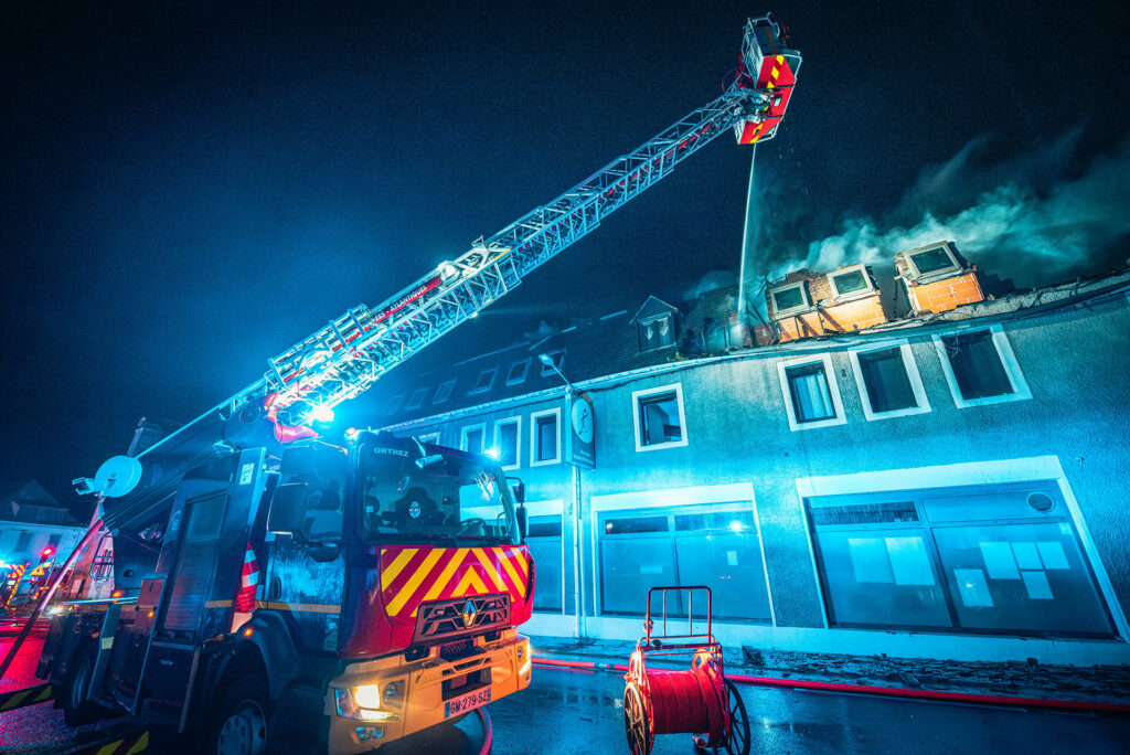 Incendie Orthez © Dorian GRIMAUD - SDIS 64